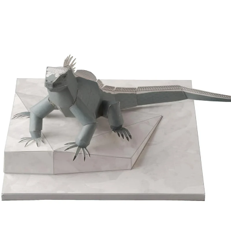 Art And Craft Nature - Iguana marinha origami arte mini 3d