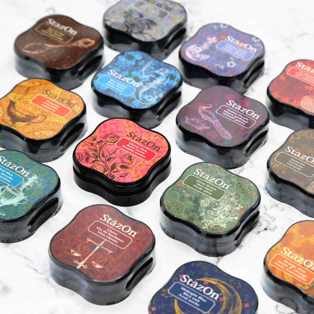 Stamping Ink Pad - TSUKINEKO-Mini tinteiro multiuso, secagem rápida, almofada