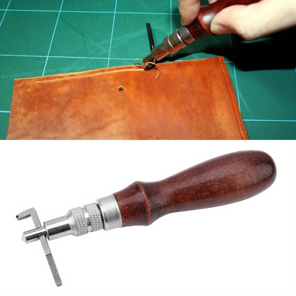 Leather Tooling Kit - 1 peça ajustável borda de couro