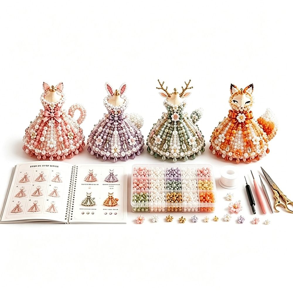 Art Craft Rainbow - Kit de Artesanato com Miçangas 3D