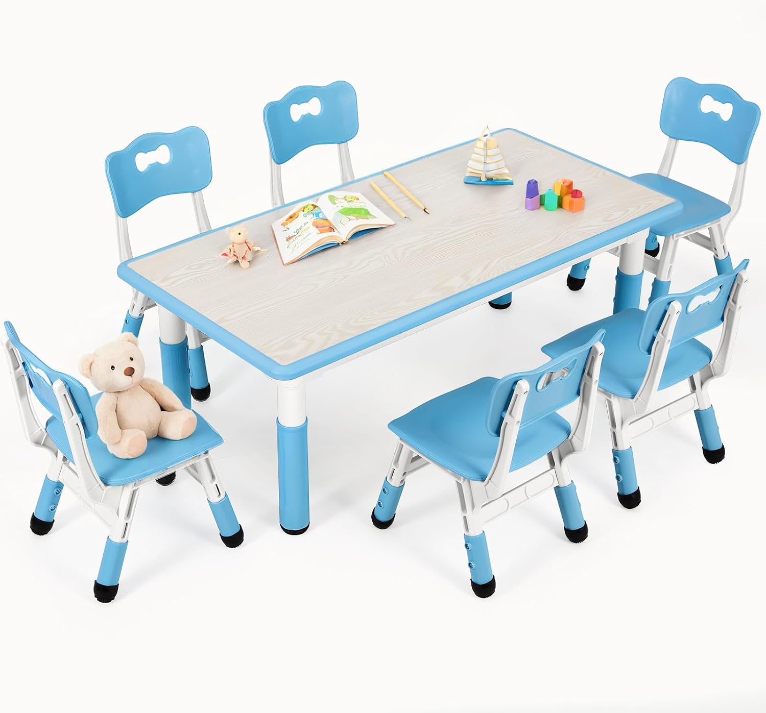 Art Craft Activities For Preschoolers - Conjunto de Mesa e 6 Cadeiras