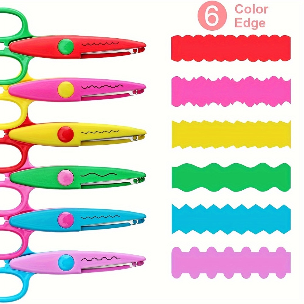Art Craft 5 Year Old - 6 Pçs/set Tesoura Ondulada Decorativa -
