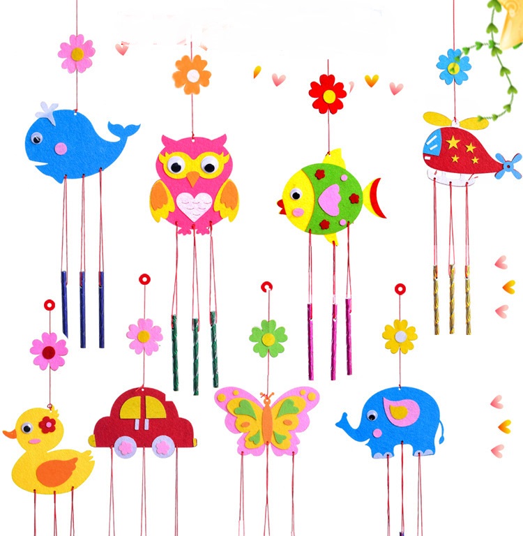 Art Craft Rainbow - 1 pçs crianças diy sinos de