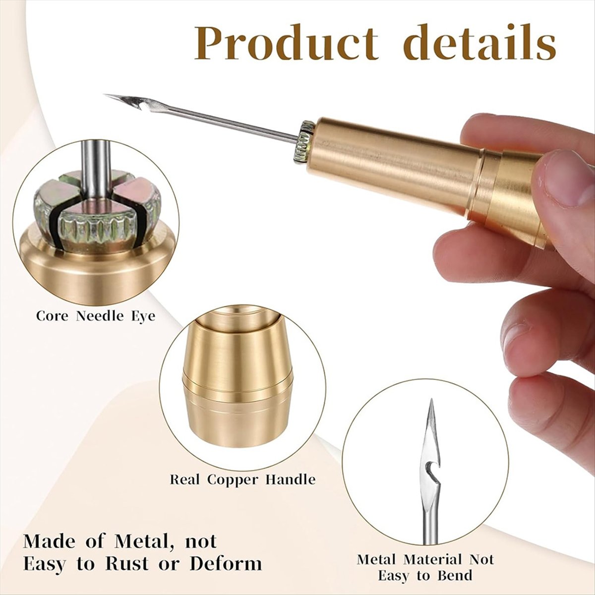 Leather Tooling Kit - Kit de furador de costura de