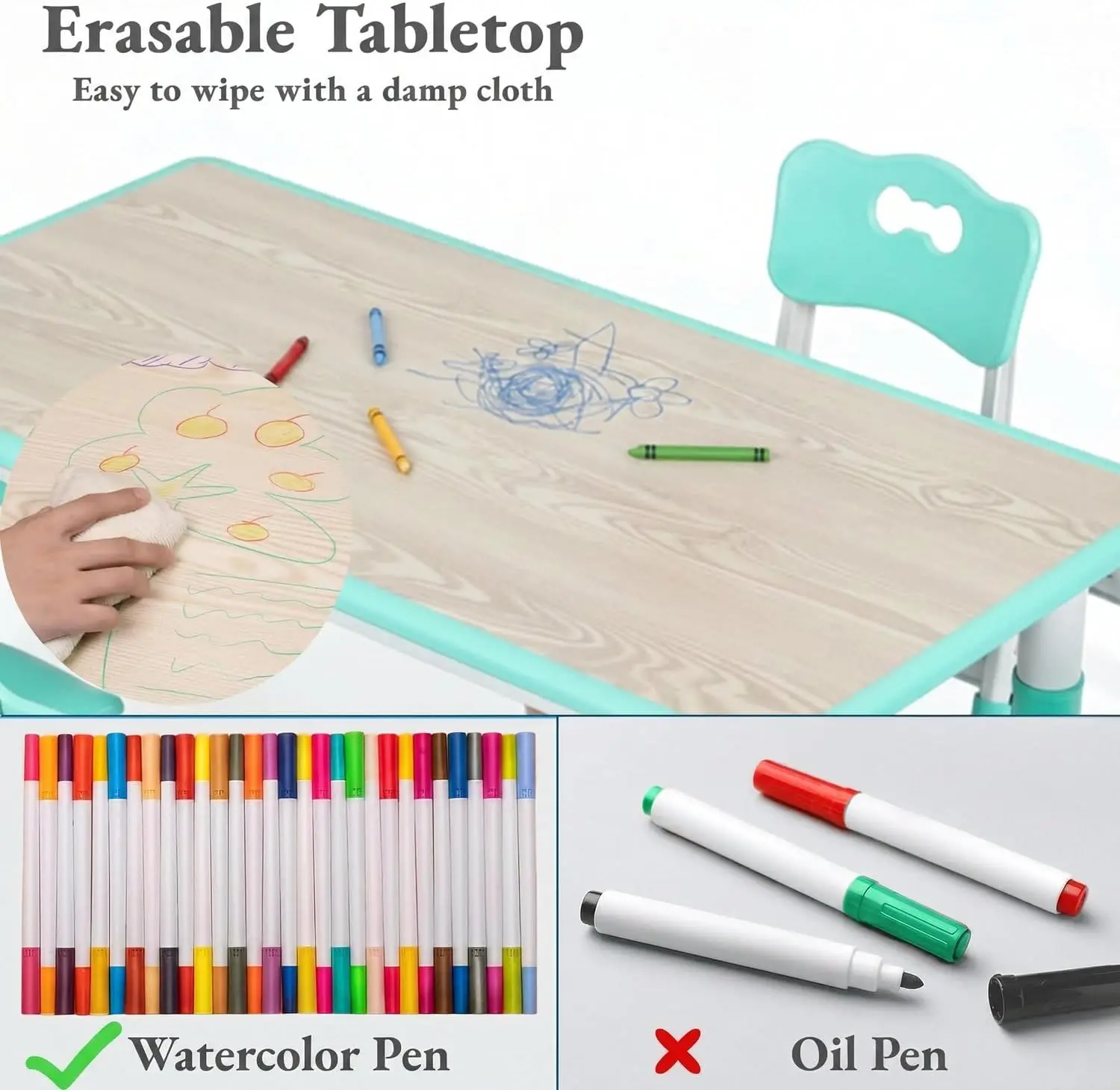 Conjunto de Mesa Infantil e 6  - Art Craft Activities For Preschoolers avaliação e preço