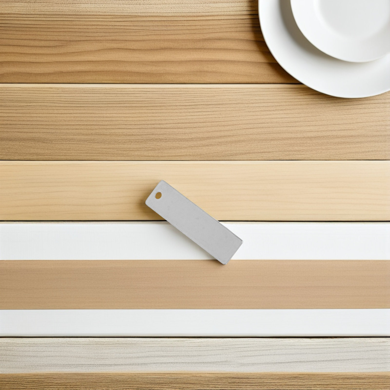 Etiquetas em branco de aço ino - Art Craft Ideas avaliação e preço