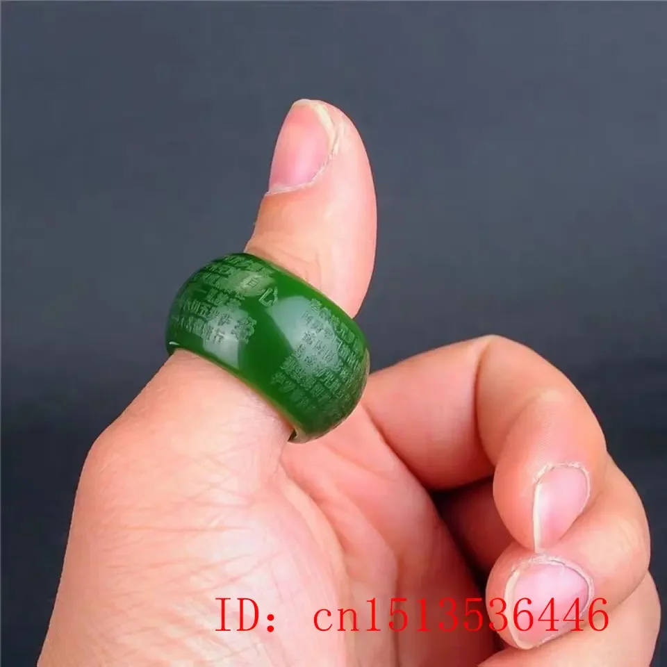 Anel de Jade Verde Natural 22m - Art Craft Material avaliação e preço