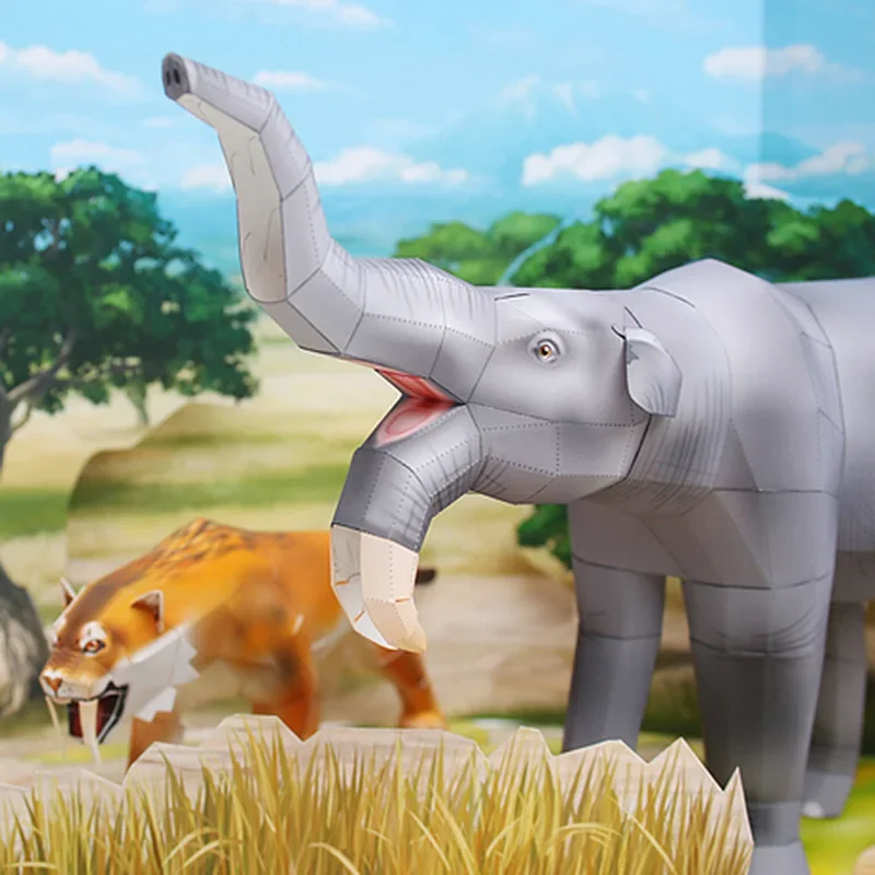 Deinotherium elefante origami  - Art And Craft Nature avaliação e preço