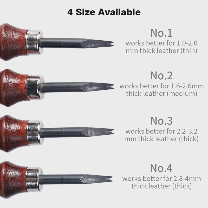 Wuta afiado borda de couro cha - Leather Tooling Kit avaliação e preço