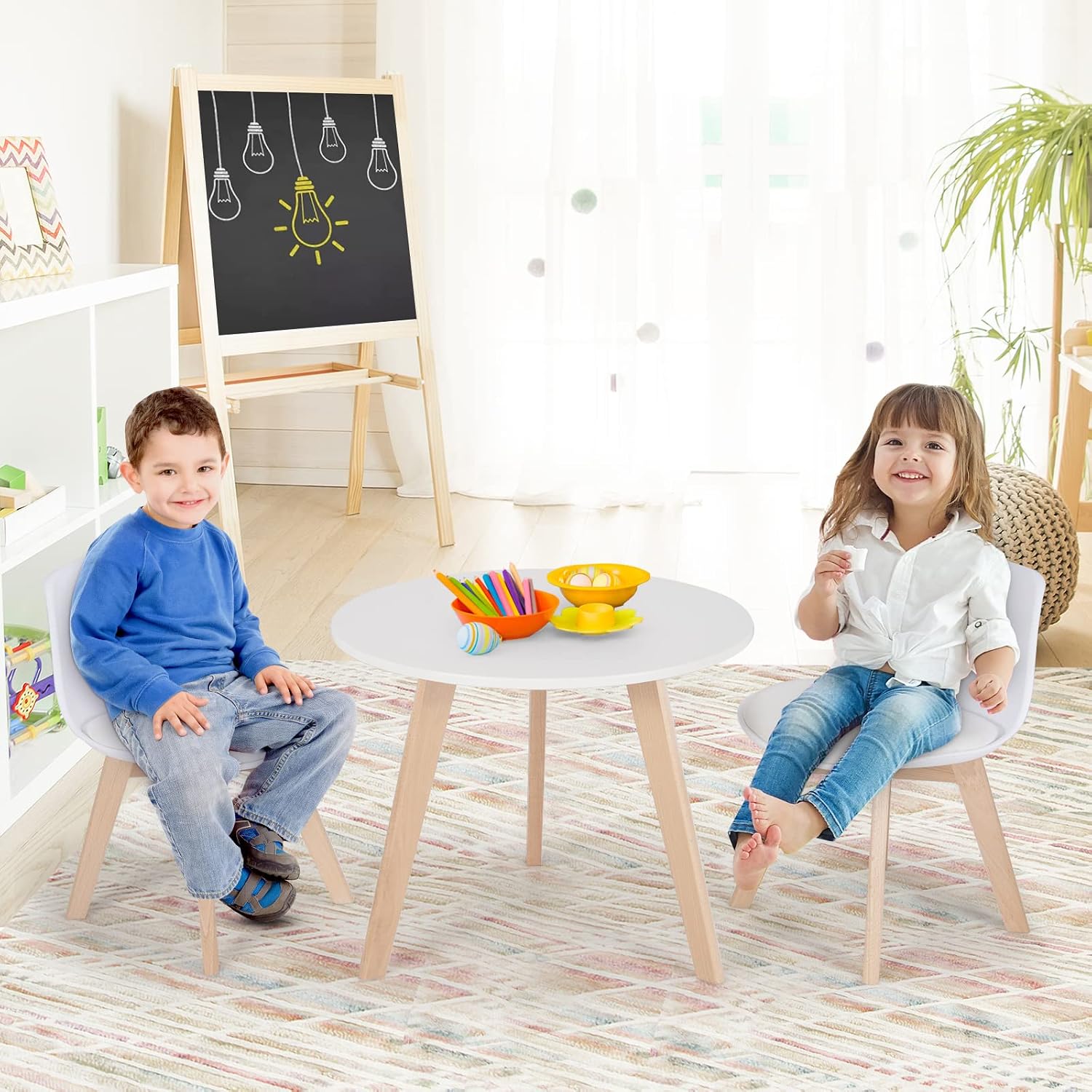 Conjunto de Mesa e Cadeiras pa - Art Craft Activities For Preschoolers avaliação e preço