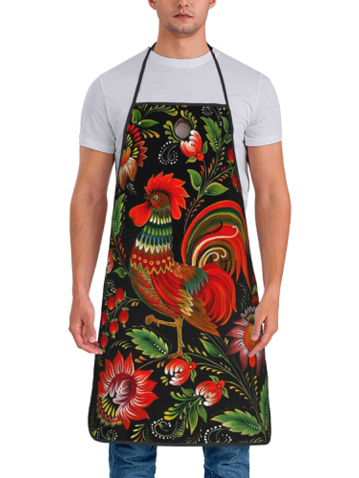 Avental de Arte Folclórica Rus - Art Craft Restaurant avaliação e preço