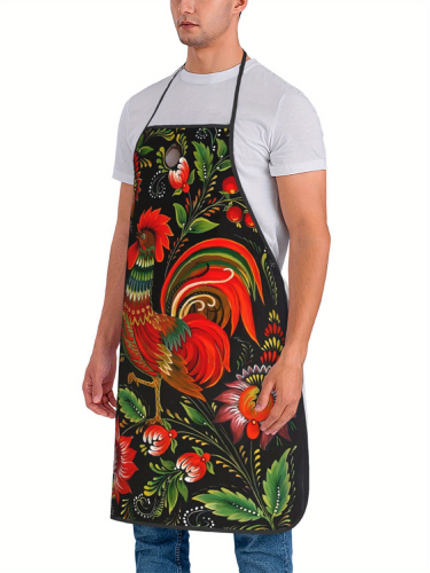 Avental de Arte Folclórica Rus - Art Craft Restaurant avaliação e preço