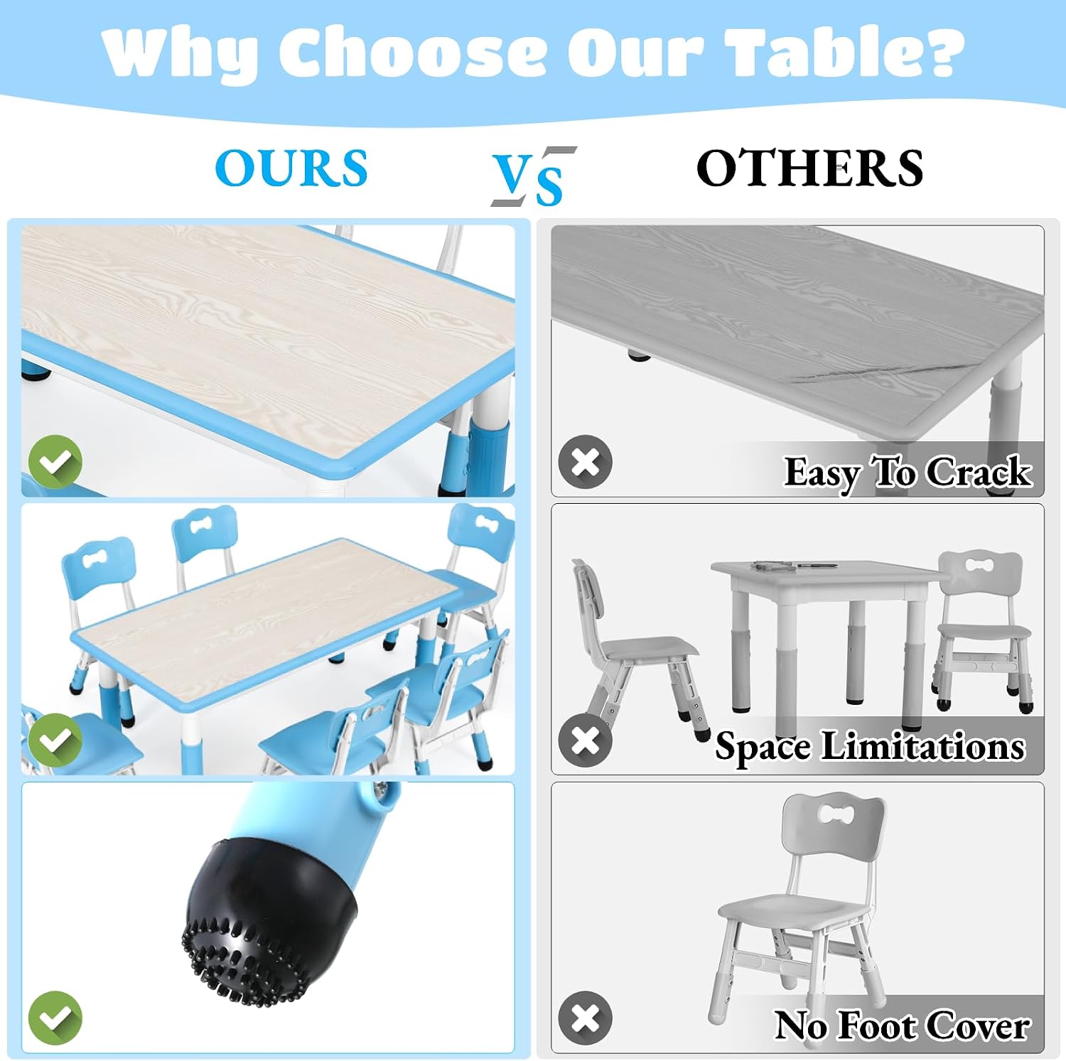 Conjunto de Mesa e 6 Cadeiras  - Art Craft Activities For Preschoolers avaliação e preço