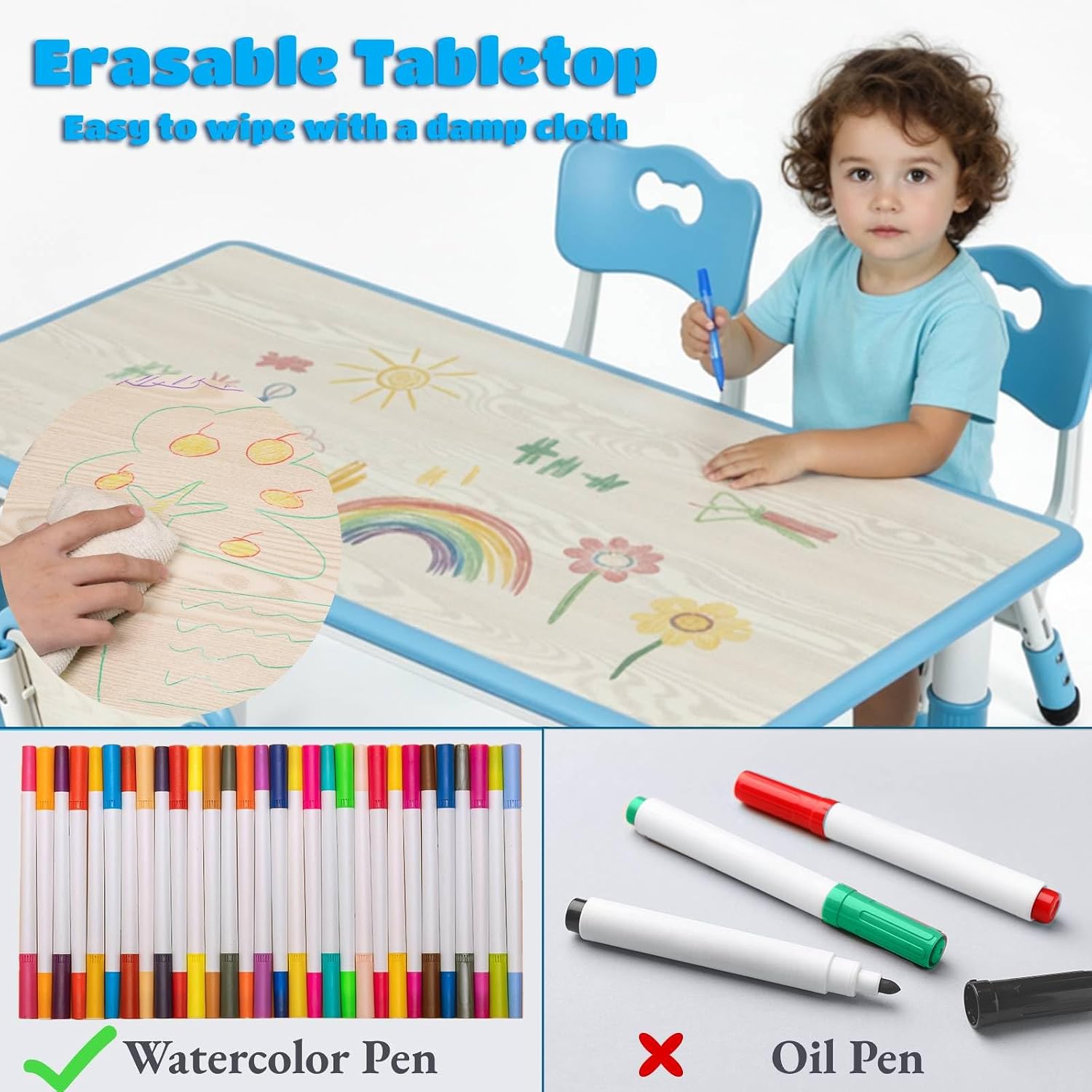 Conjunto de Mesa e 6 Cadeiras  - Art Craft Activities For Preschoolers avaliação e preço
