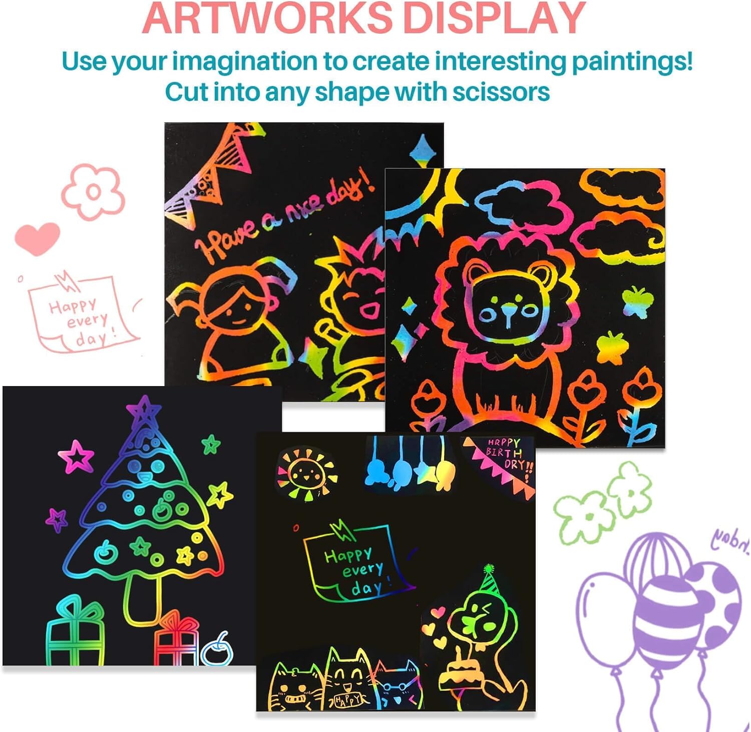 Papel de Raspar Arco-Íris para - Art Craft 5 Year Old avaliação e preço