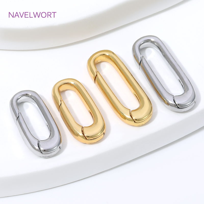 1/2/4 Peças Fecho Oval Banhado - Art Craft Ideas avaliação e preço