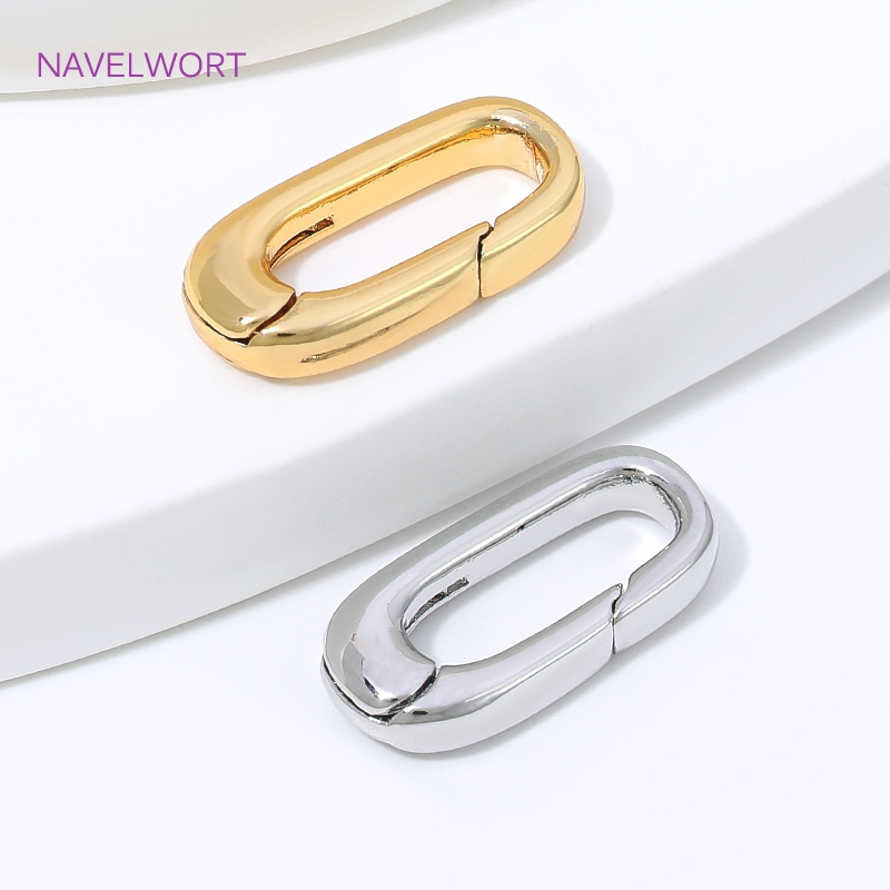 1/2/4 Peças Fecho Oval Banhado - Art Craft Ideas avaliação e preço