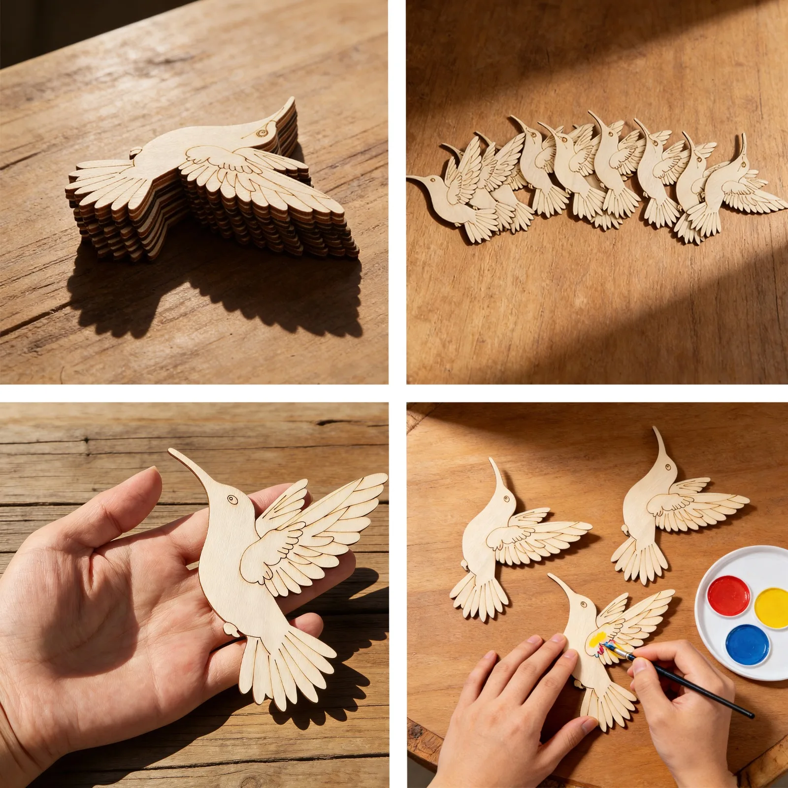 10 peças de recortes de madeir - Art Craft & Architecture avaliação e preço