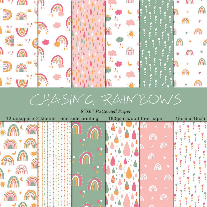 Conjunto de 24 Folhas de Papel - Art Craft Rainbow avaliação e preço