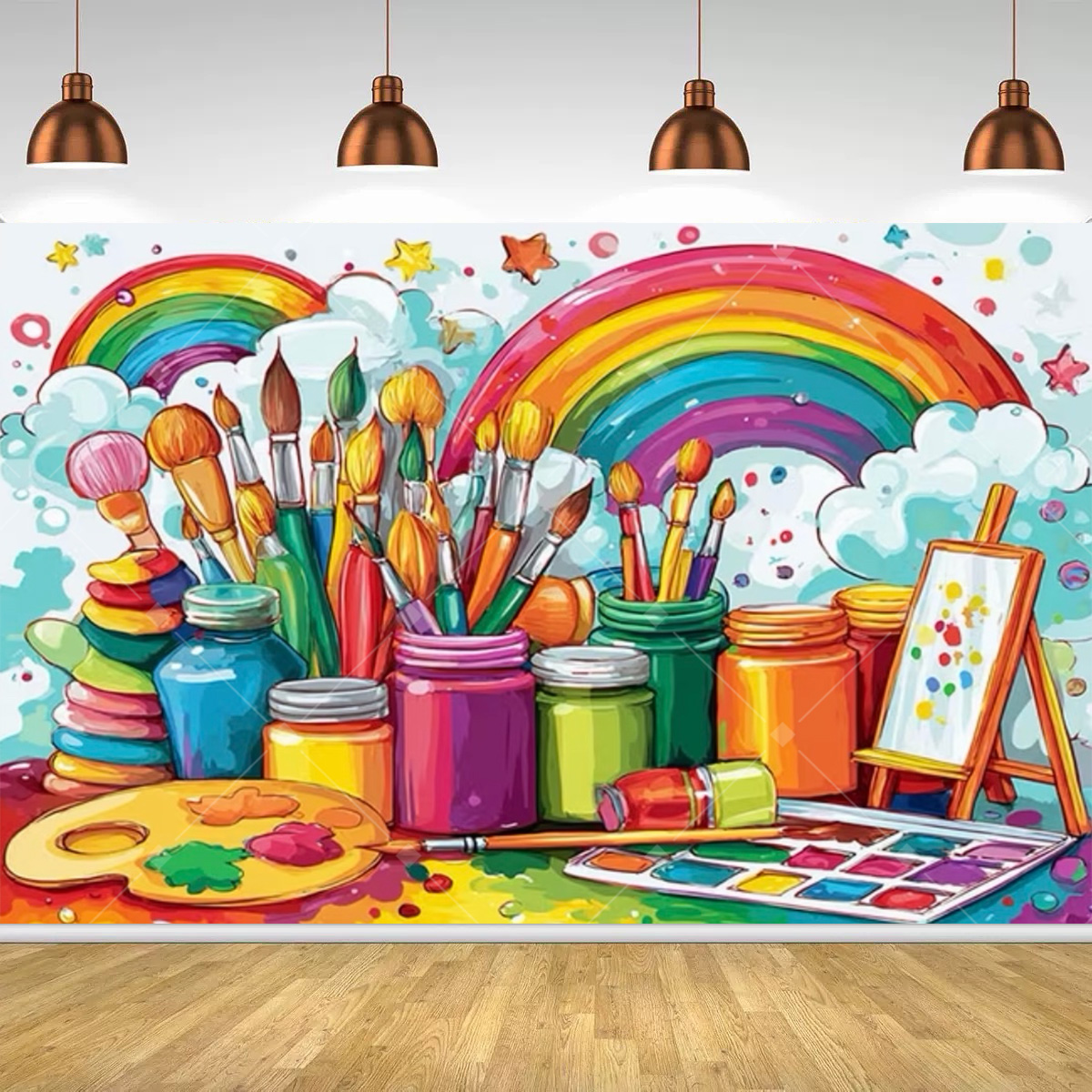 Cenário Temático de Pintura Ar - Art Craft Movement avaliação e preço
