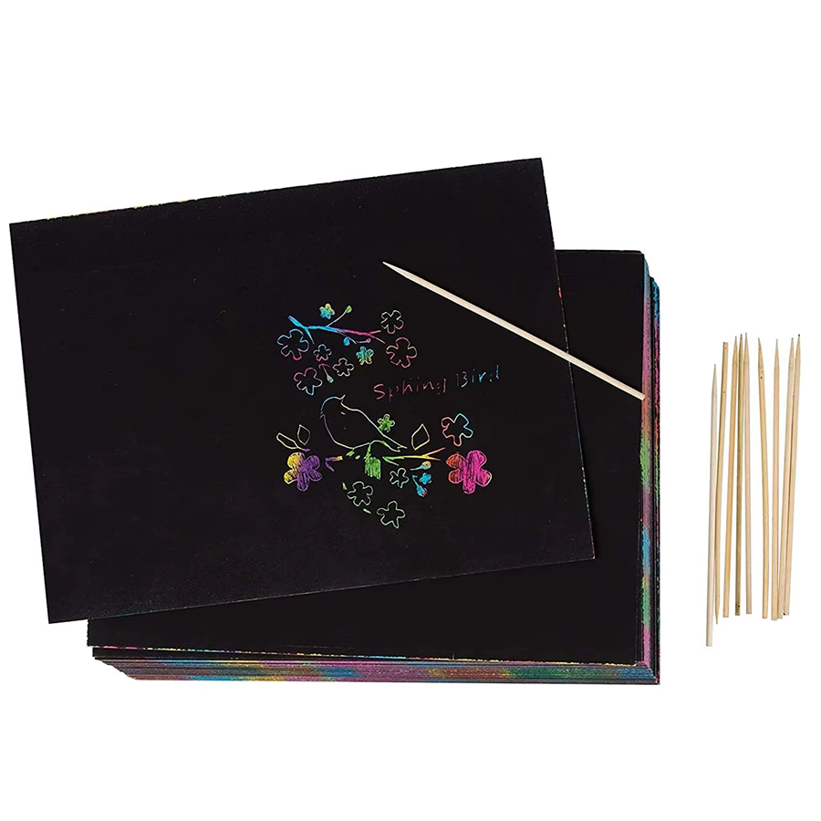 Papel Mágico de Raspar Arco-Ír - Art Craft Rainbow avaliação e preço