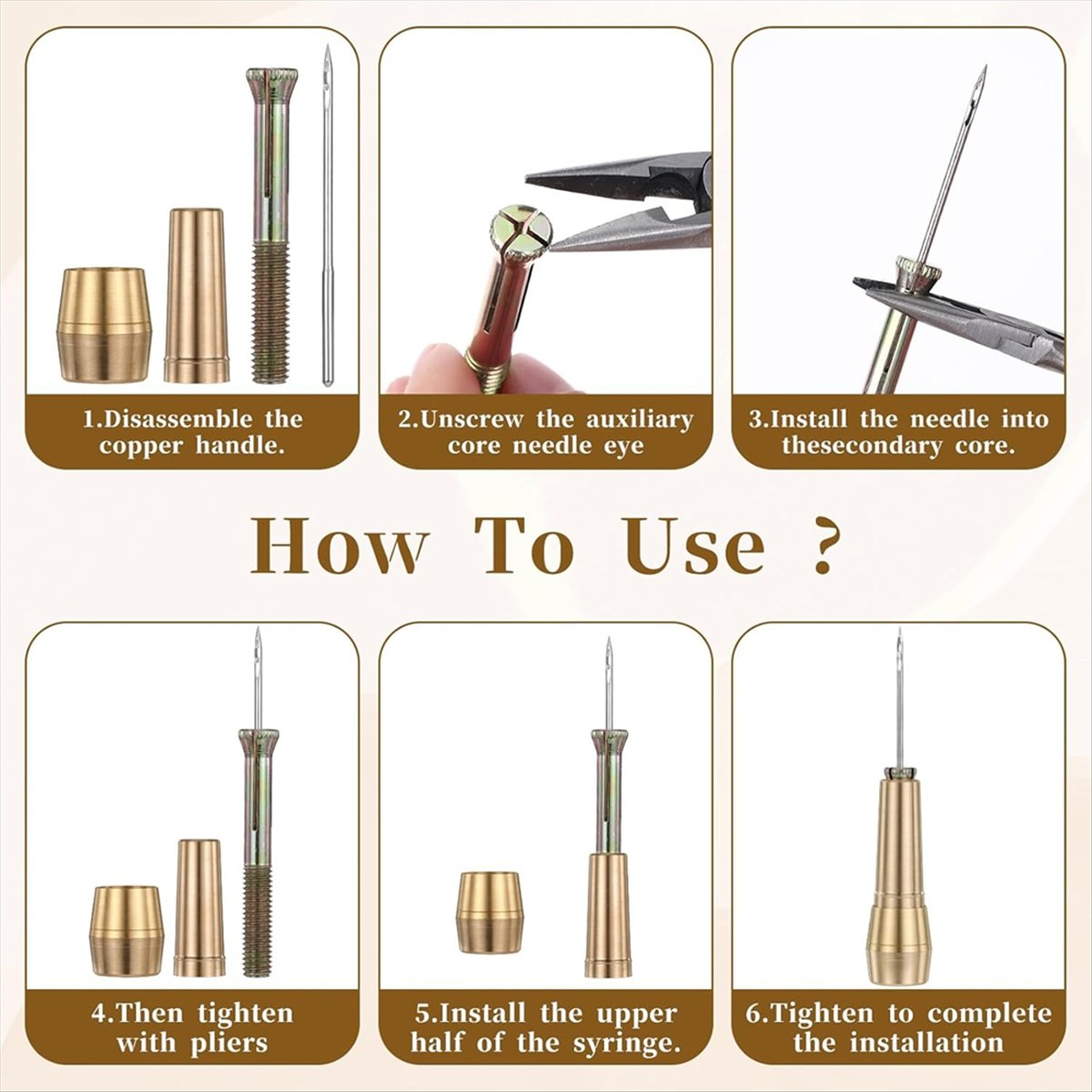 Kit de furador de costura de c - Leather Tooling Kit avaliação e preço