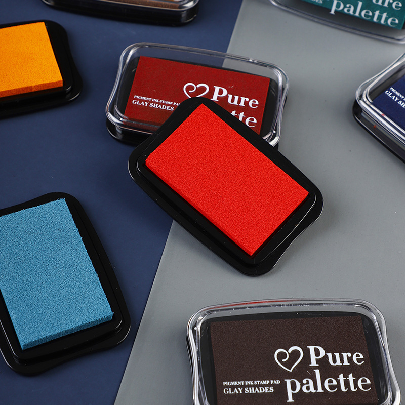 12 cores tamanho grande bloco  - Stamping Ink Pad avaliação e preço