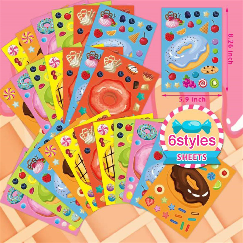 Faça um rosto donut adesivos p - Art Craft 5 Year Old avaliação e preço